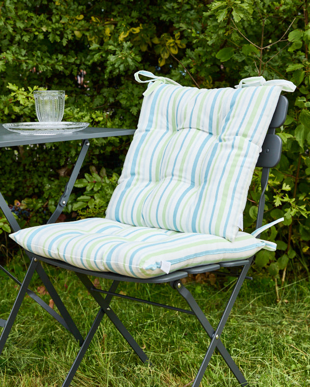 Set 2 Tenby Striped Seat Pads