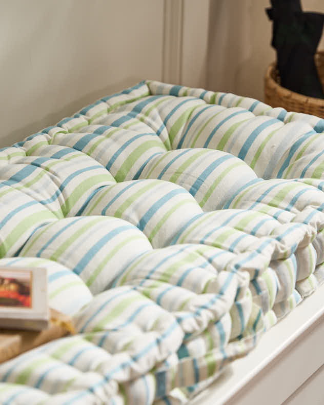 Bench Cushions - Tenby Stripe Indoor Bench Cushion