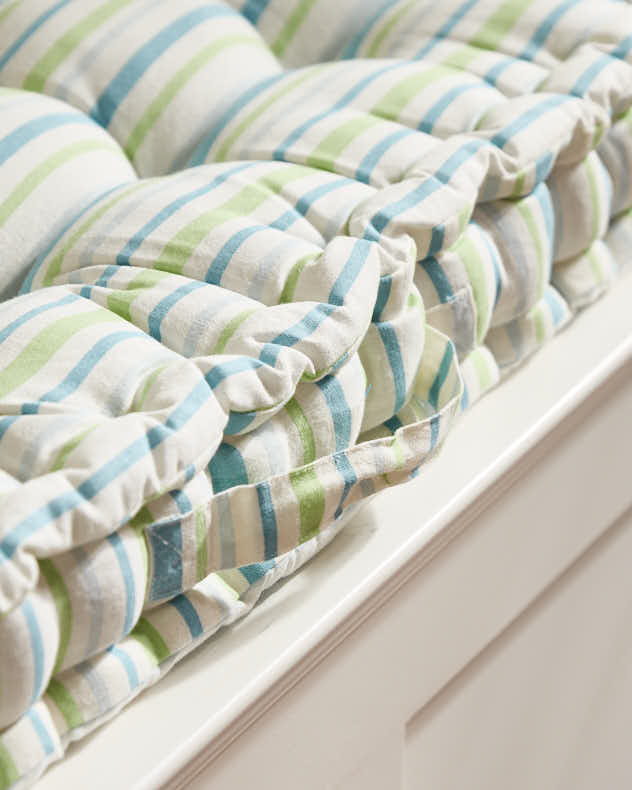 Bench Cushions - Tenby Stripe Indoor Bench Cushion