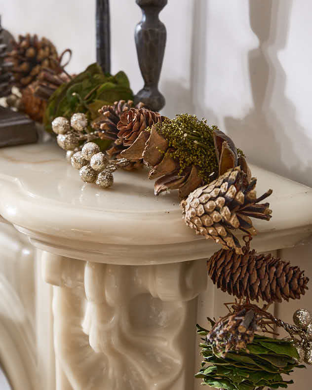 Woodland Walk Natural Christmas Garland - 120cm