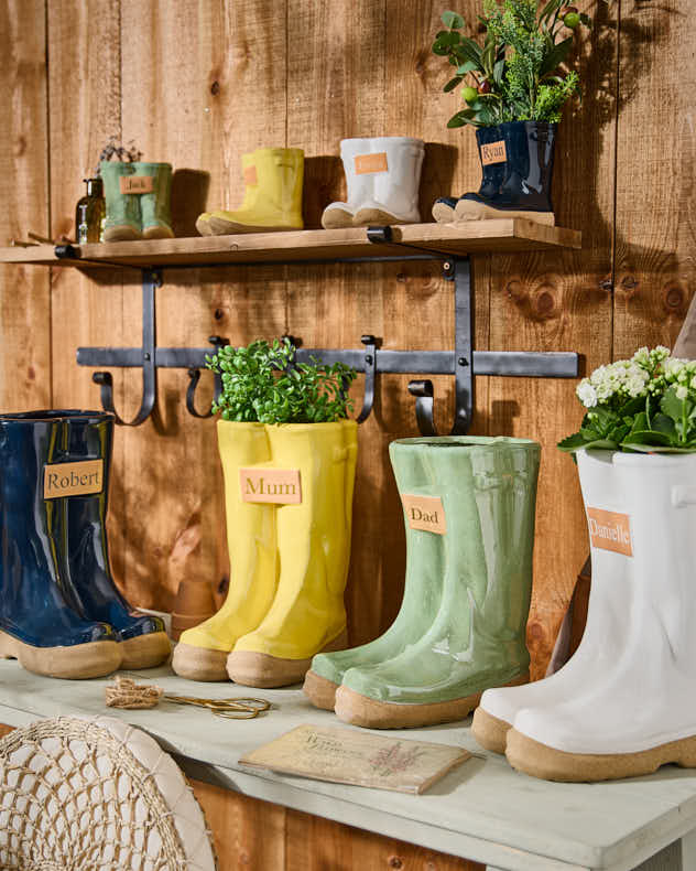 Personalised Welly Boot Planters