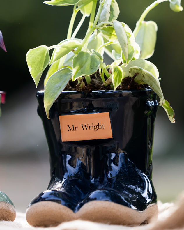 Personalised Gift Welly Boot Ceramic Planters