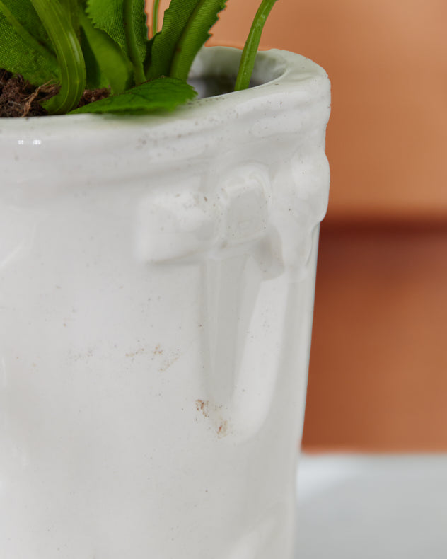 Pots &amp; Planters - Personalised Small White Welly Planter