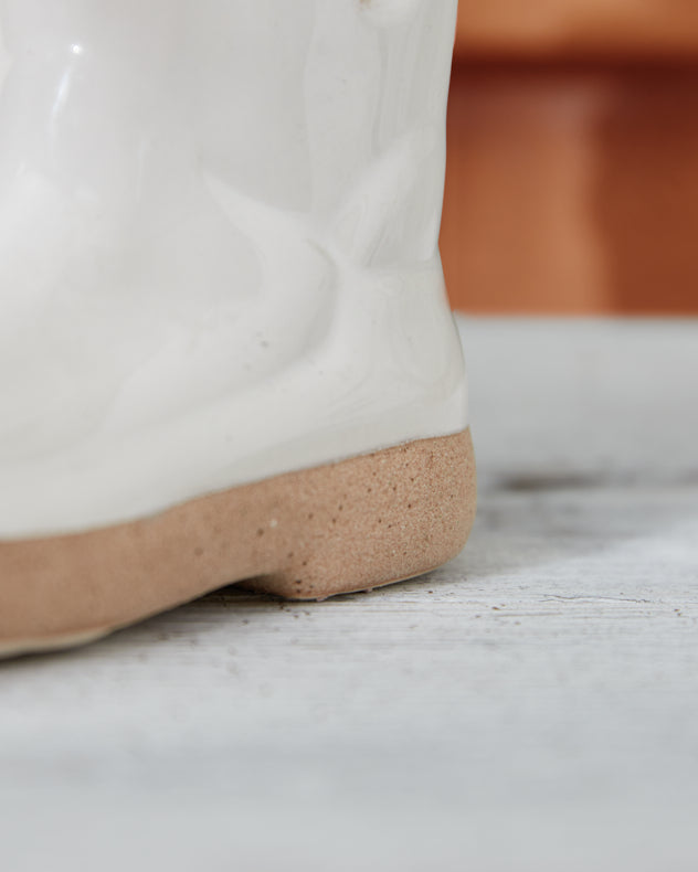 Pots &amp; Planters - Personalised Small White Welly Planter