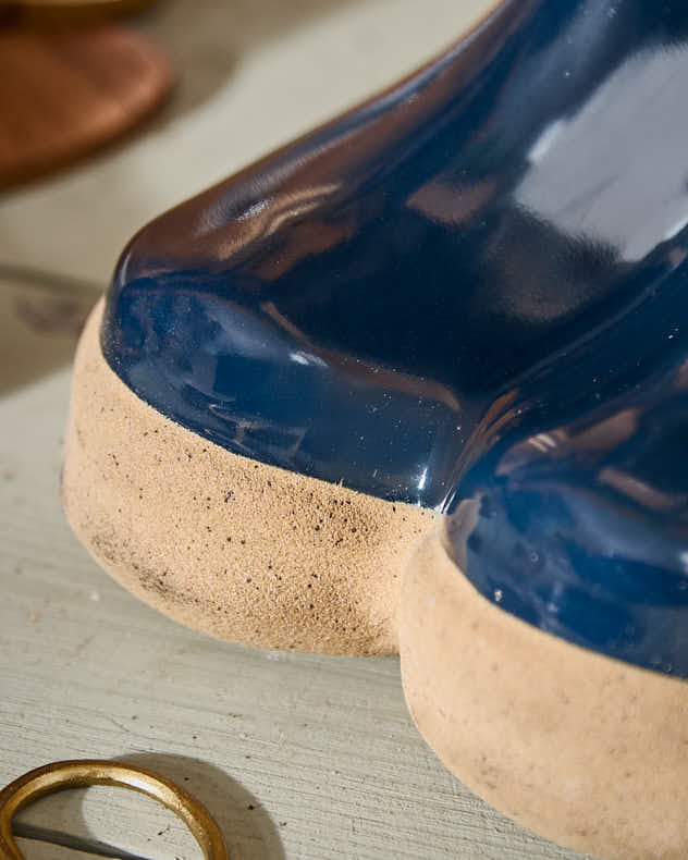 Personalised Large Blue Welly Planter