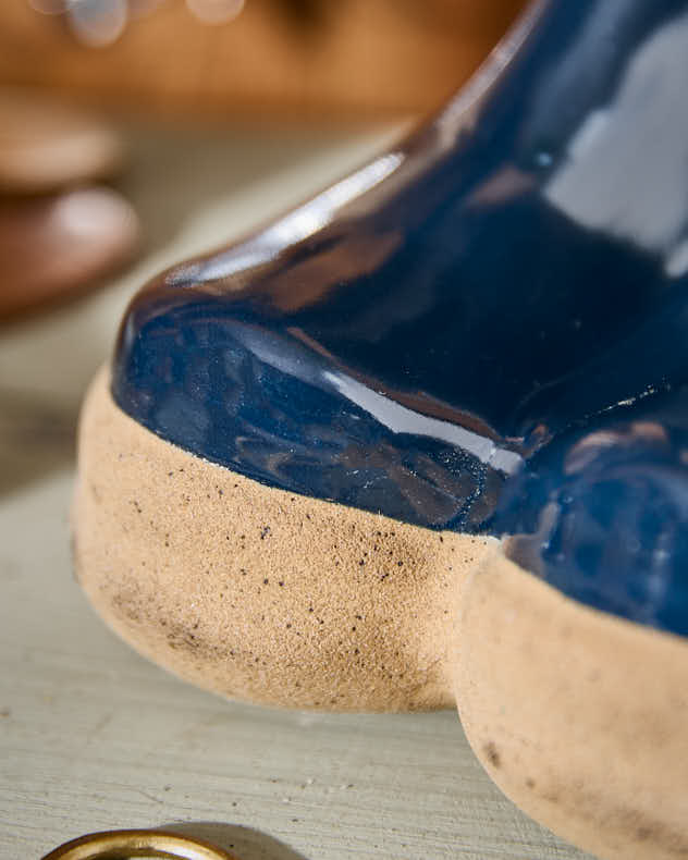 Personalised Small Blue Welly Planter