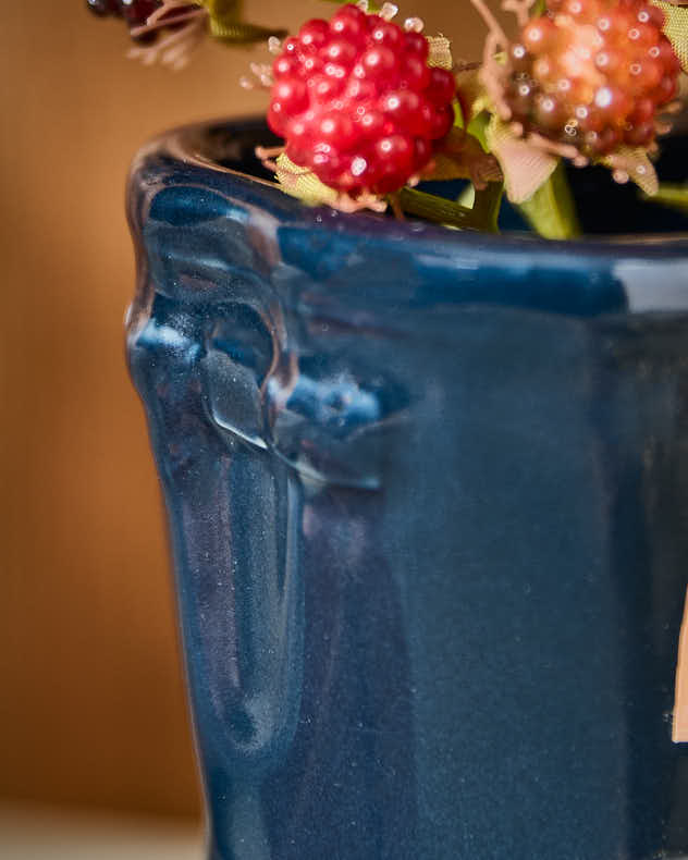 Midnight Blue Welly Boot Planter