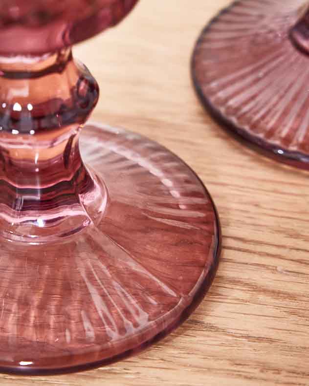 Verre à vin rose Rococo