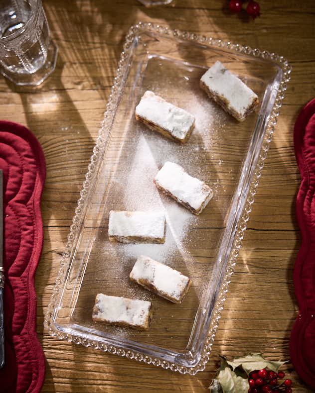 Large Bella Perle Glass Serving Platter