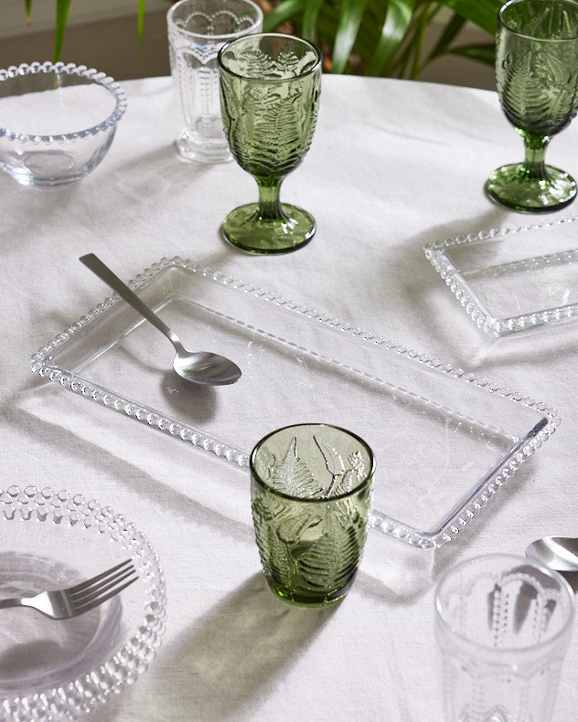 Large Bella Perle Beaded Glass Serving Platter Dibor