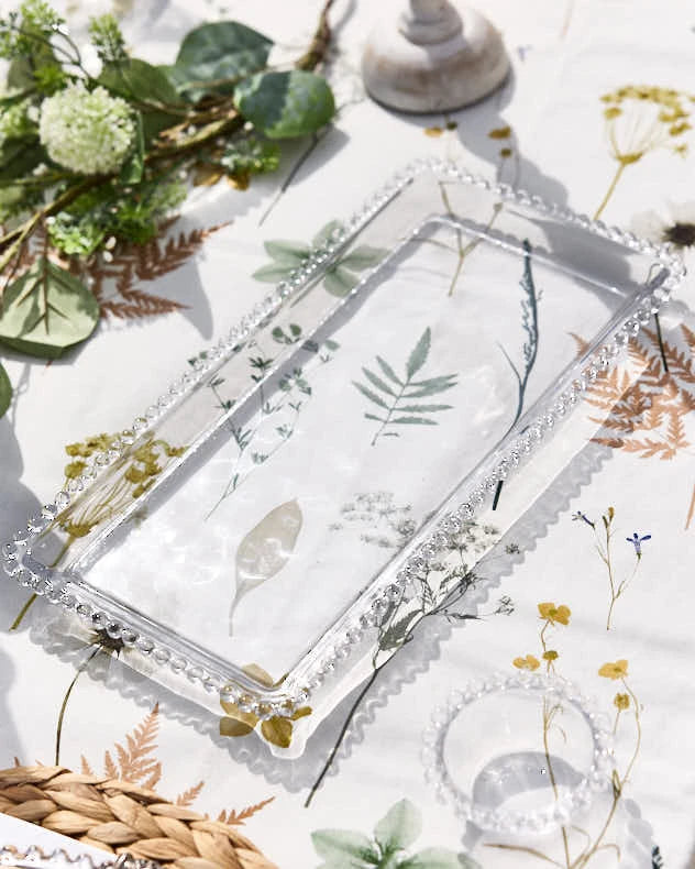 Platters - Large Bella Perle Glass Serving Platter