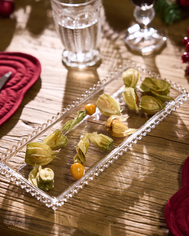 Bella Perle Glass Serving Platter