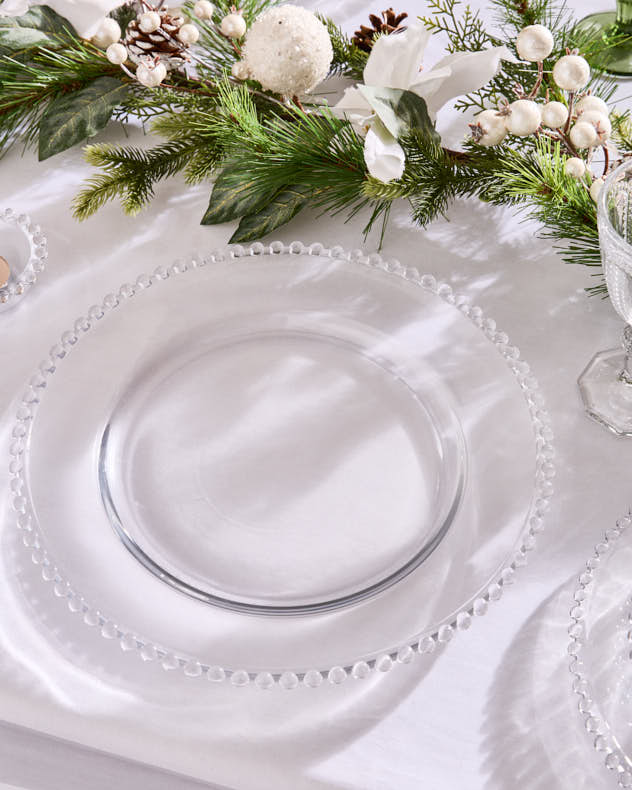 Bella Perle Glass Charger Plate