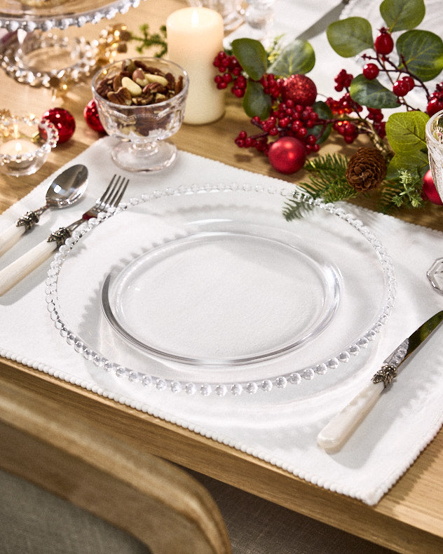 Bella Perle Glass Charger Plate