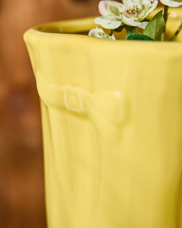Personalised Yellow Large Welly Planter