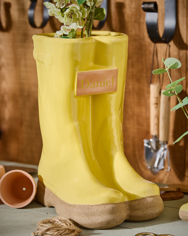 Personalised Welly Boot Planters