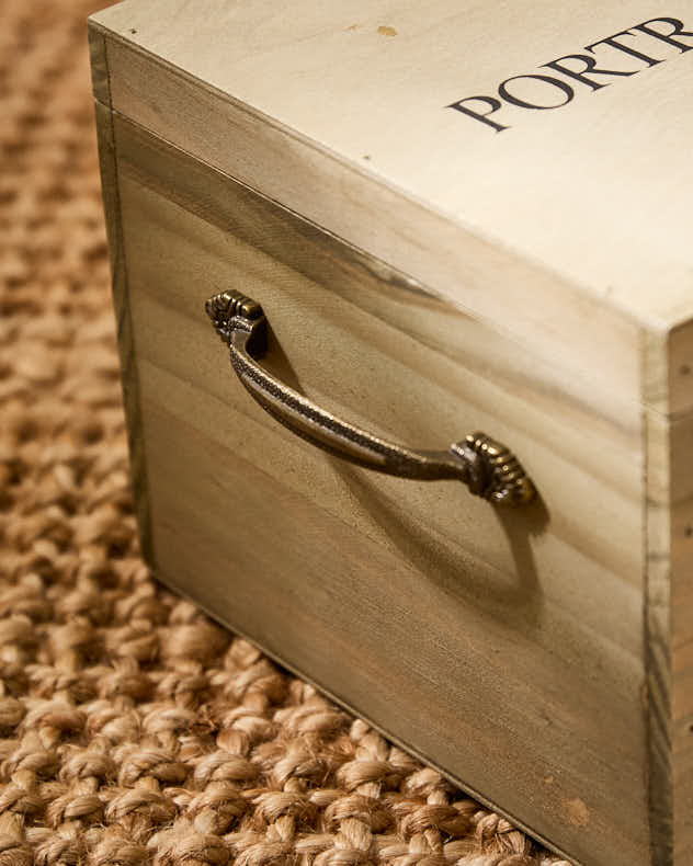Personalised "Portraits De Famille" Wooden Photo Box
