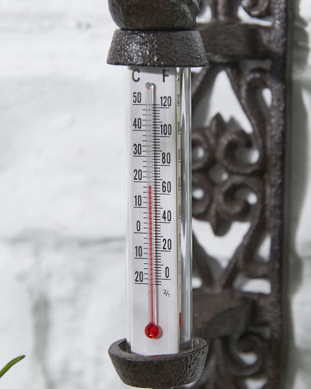Vintage Style Garden Wall Thermometer