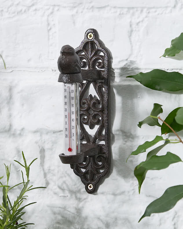 Vintage Style Garden Wall Thermometer