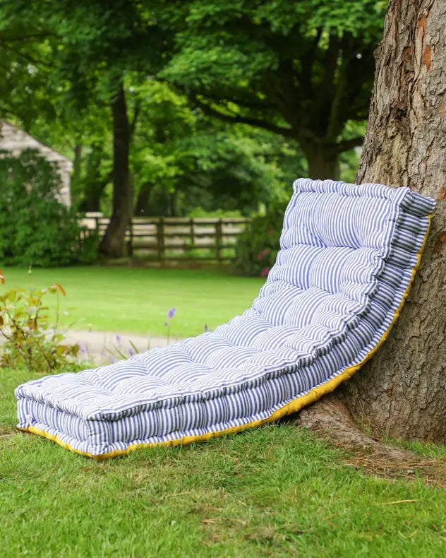 Garden Bench Cushion - Nautical Stripe Garden Bench Cushion