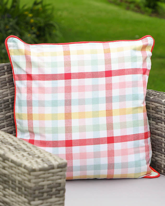 Chantilly Pastel Gingham Large Scatter Cushion Pillow