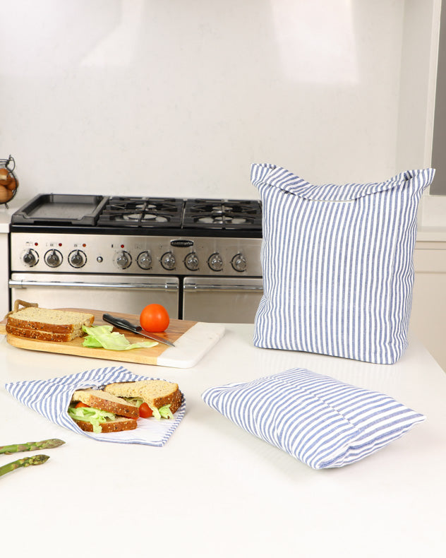 Set Of Three Reusable Sandwich Bags