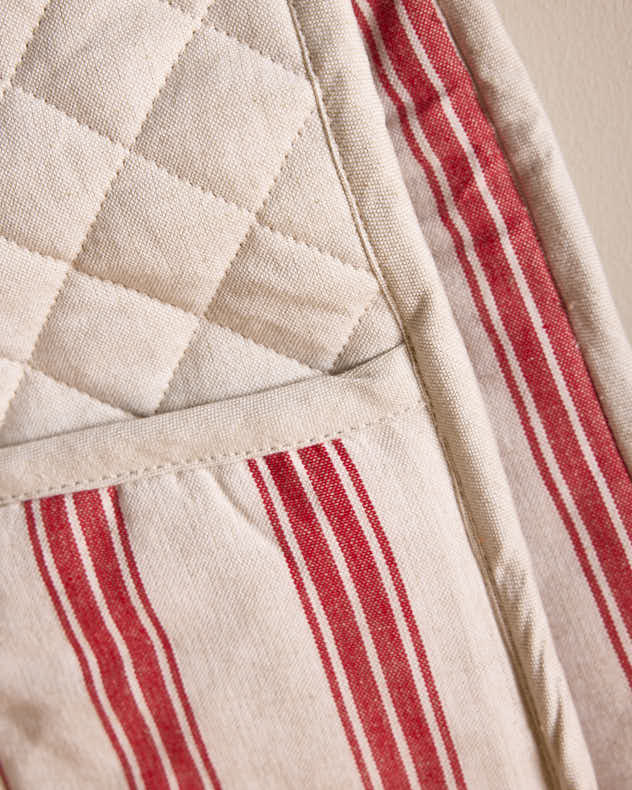 Vintage Bakers Stripe Oven Gloves