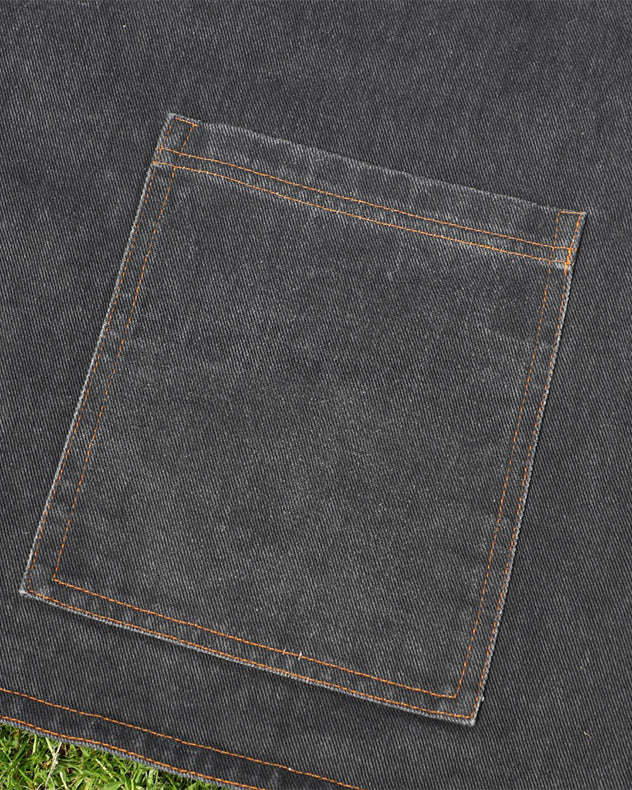 Aprons - Black Denim Effect Waist Apron