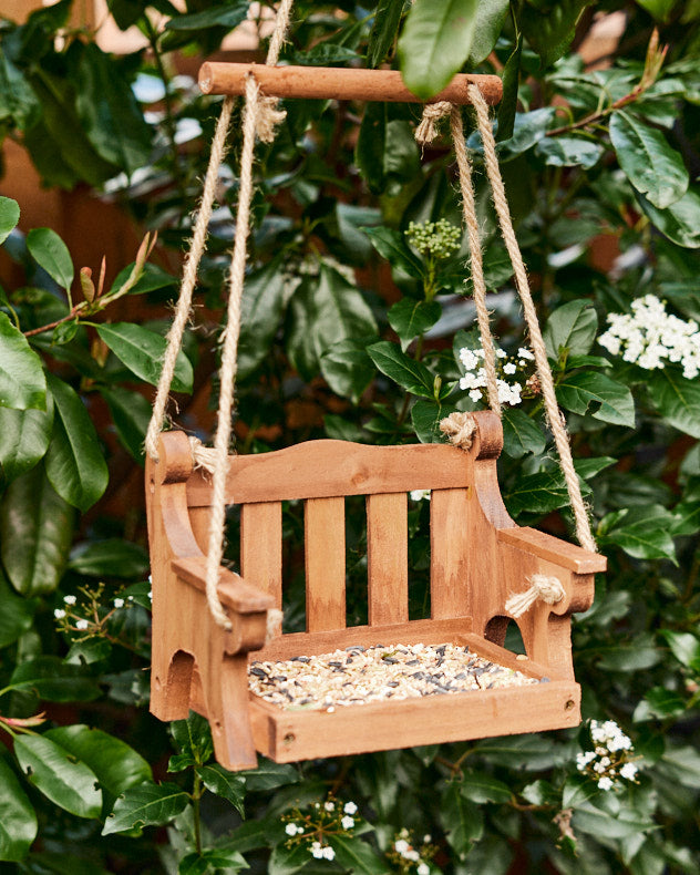 Hanging Garden Swing Bird Feeder Tray