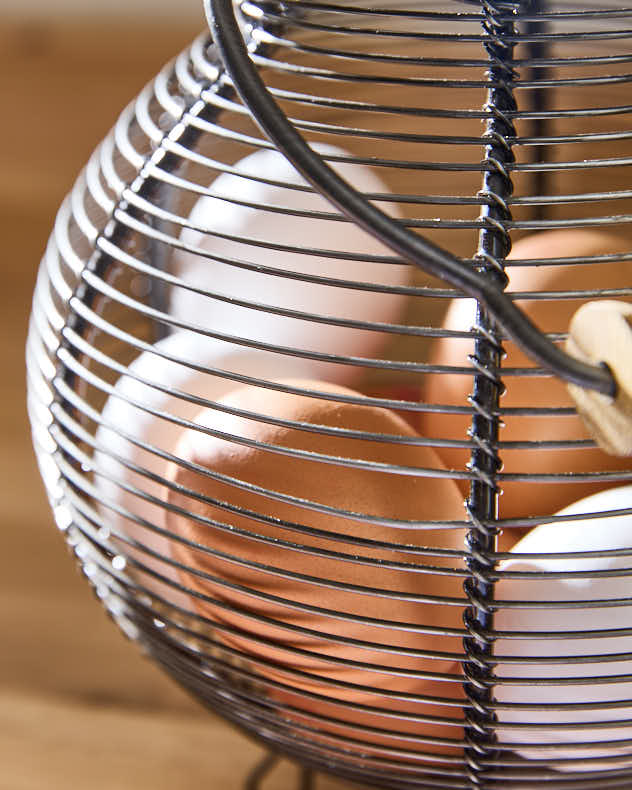 Large Wire Egg Basket Caddy