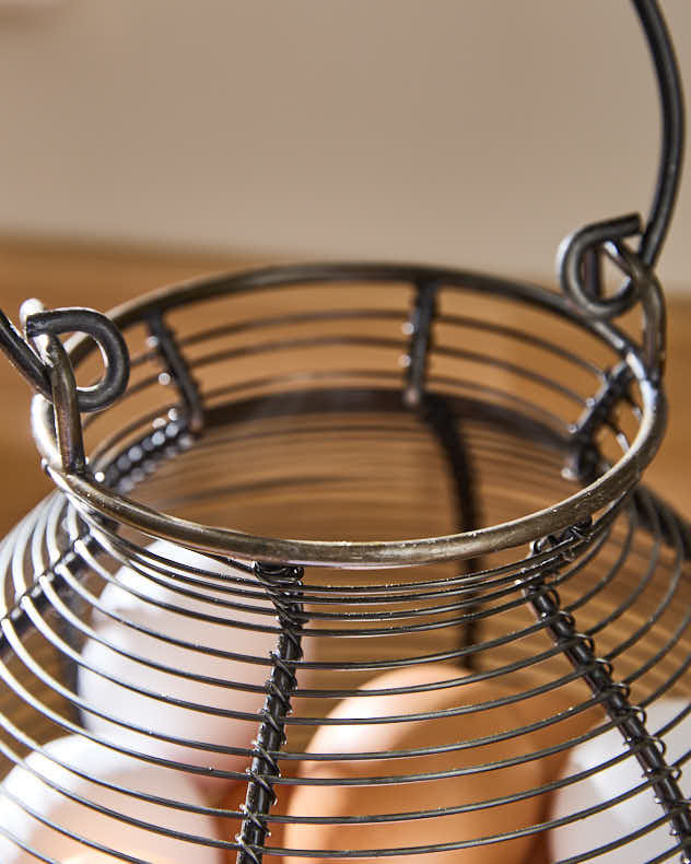 Large Wire Egg Basket Caddy