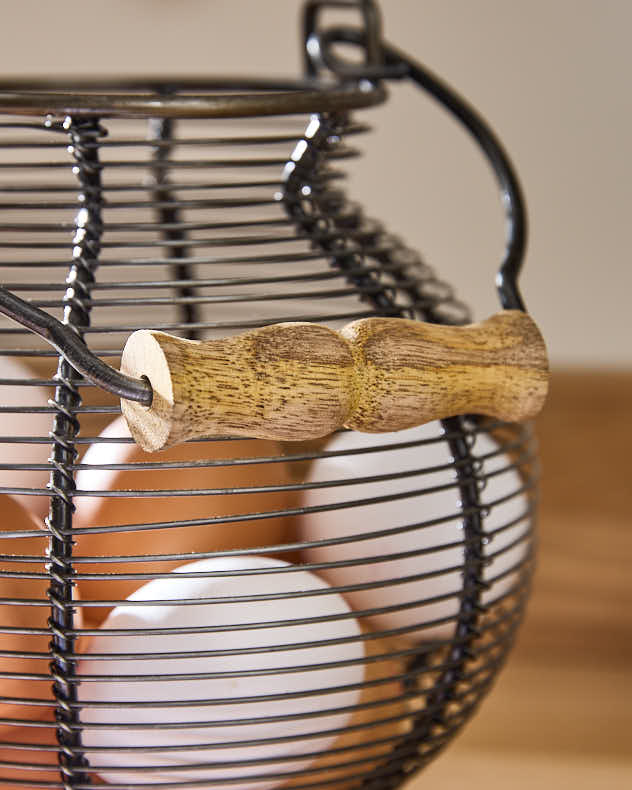 Large Wire Egg Basket Caddy