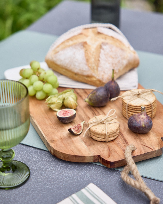 Acacia Wood Chopping Board with Marble Detail