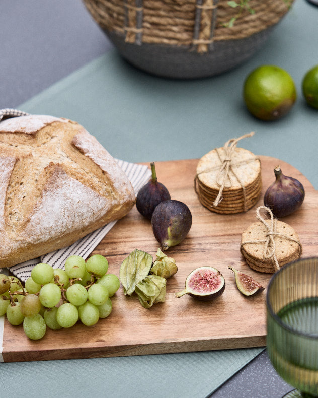 Acacia Wood Chopping Board with Marble Detail