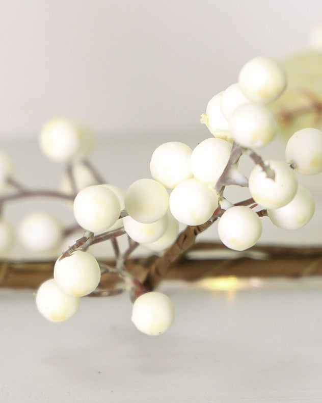 White Mistletoe Pre-Lit Table Decoration