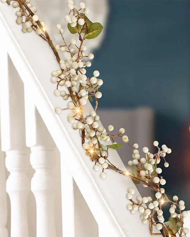 christmas garland for stairs