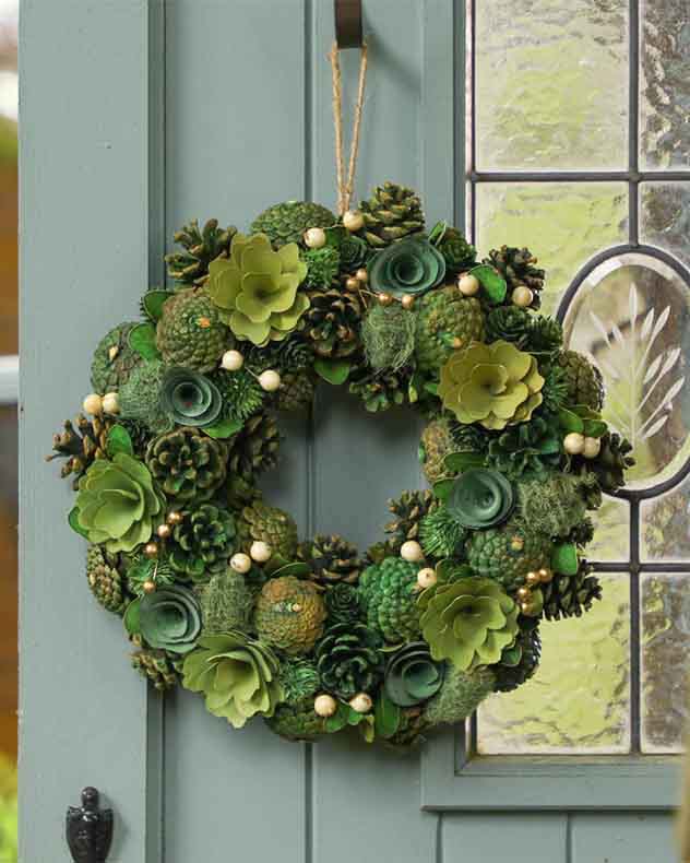 Spring Succulents Wreath