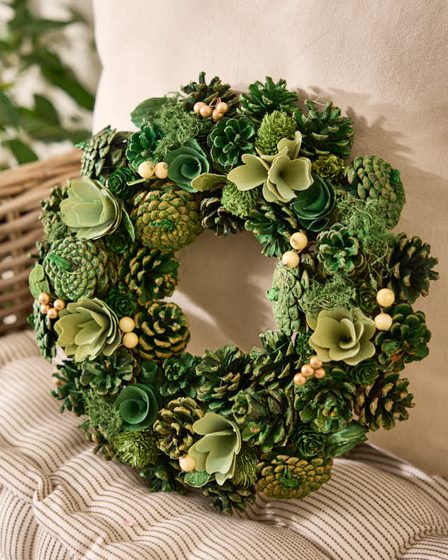 Autumn Succulents Wreath