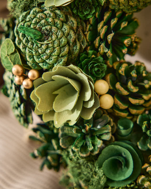 Autumn Succulents Wreath