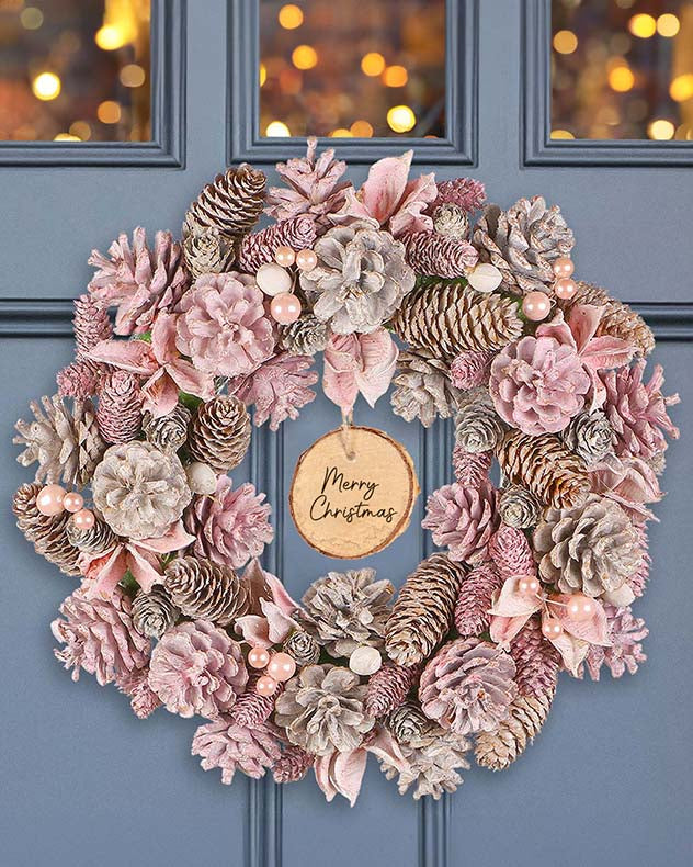 Personalised Enchanted Blush Wreath