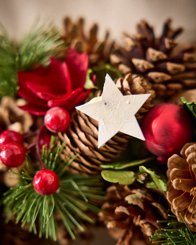 Indoor Stars & Roses Wreath