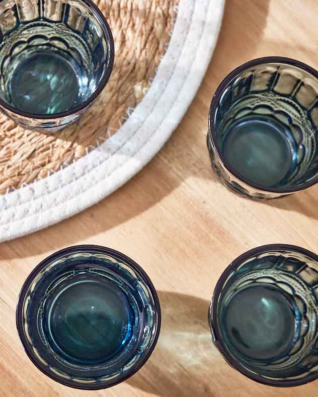 Tumblers Set of 8 - Aurielle Blue Tumbler