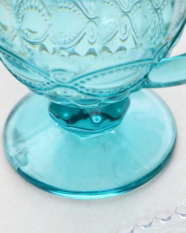 Aurielle Turquoise Blue Glass Serving Jug