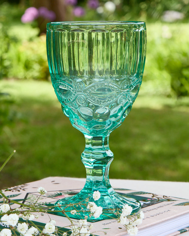 Aurielle Turquoise Wine Goblet