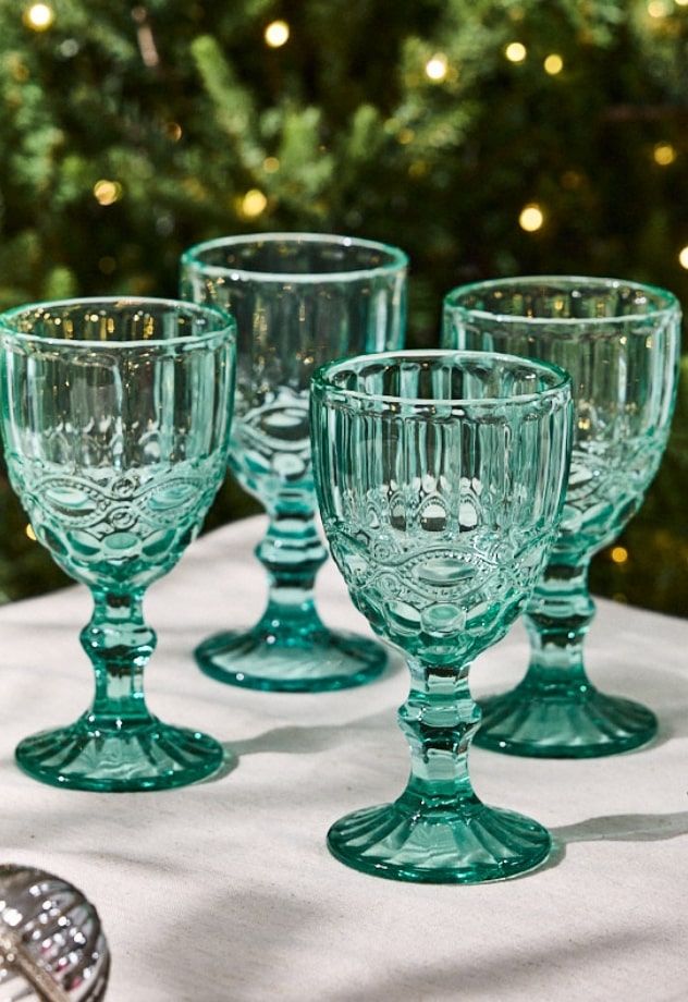 Aurielle Turquoise Wine Goblet