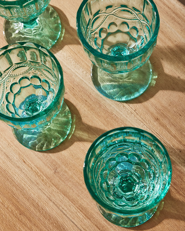 Aurielle Turquoise Blue Wine Goblet