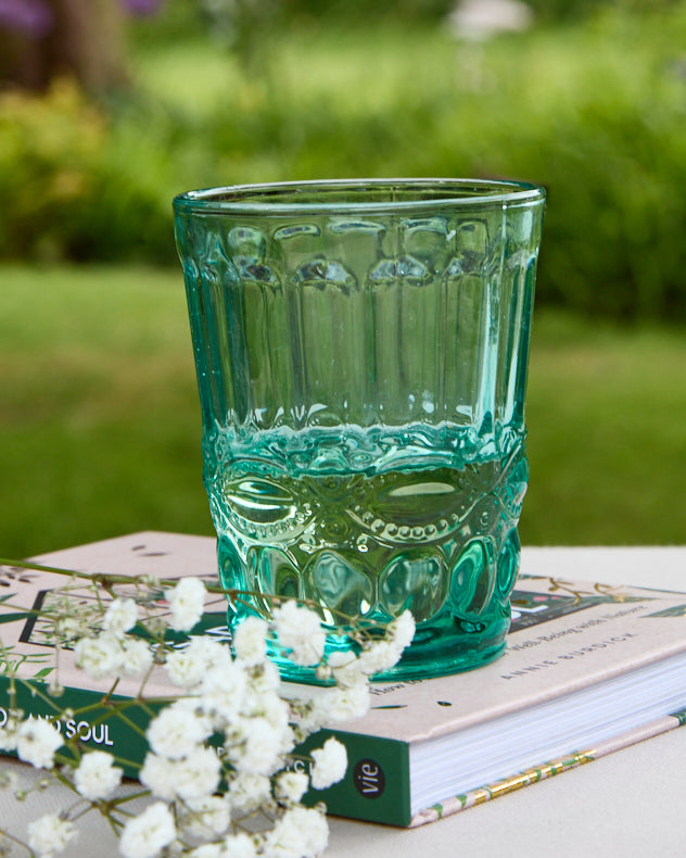 Palazzo Set of 4 Embossed Glass Tumblers