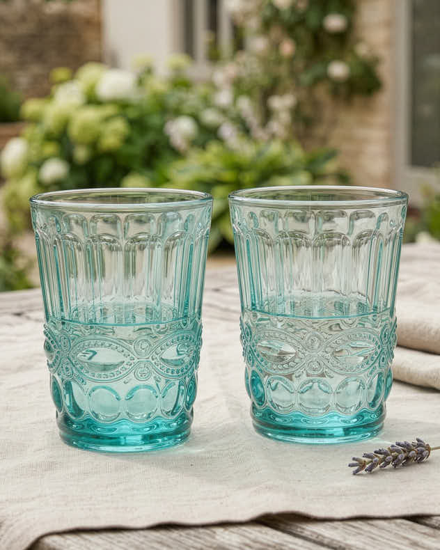Tumblers Set of 4 - Aurielle Turquoise Tumbler