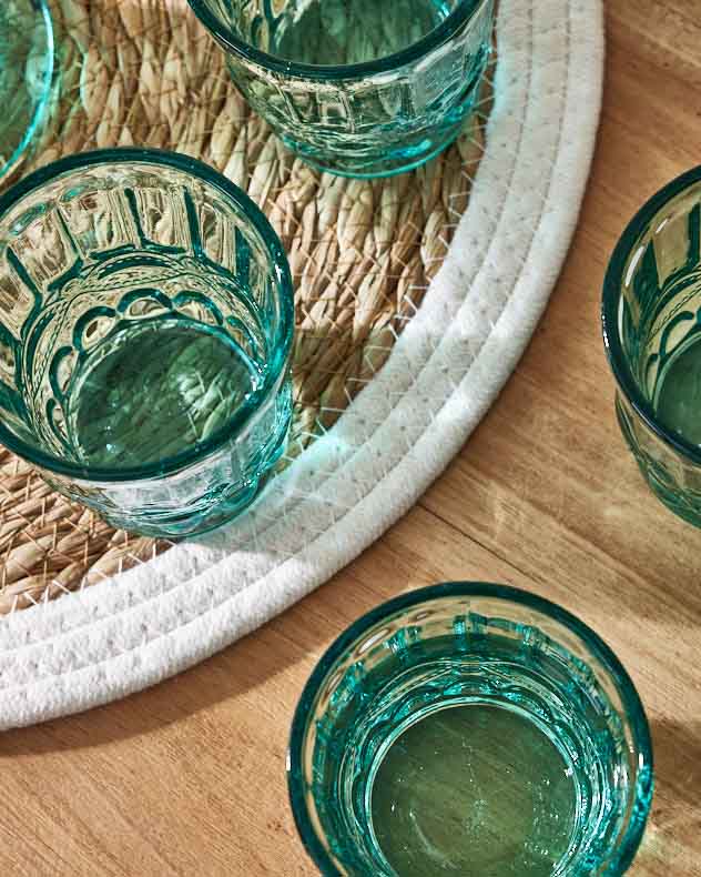 Verre turquoise Aurielle