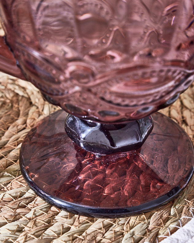 Amethyst Glass Serving Pitcher